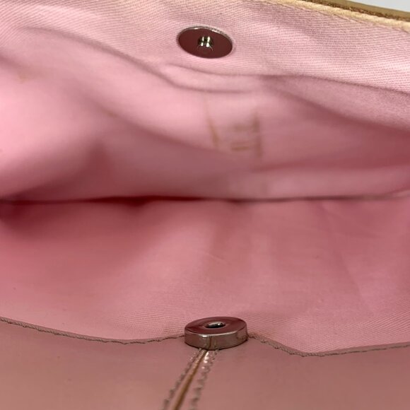 Etienne Aigner Ballet Pink Leather Shoulder Bag Zip Closure Dividers Pockets - Picture 16 of 16